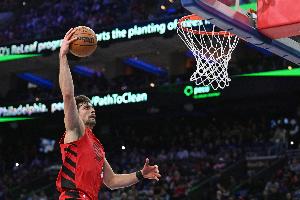 开拓者vs太阳 | 无敌了！阿夫迪亚杀穿太阳内线 全场22中15爆砍41+7+12 正负值+13