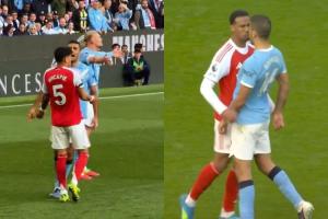 曼城vs阿森纳 | 有事第一个上！哈兰德被因卡皮耶推&加布头顶 罗德里第一时间出头